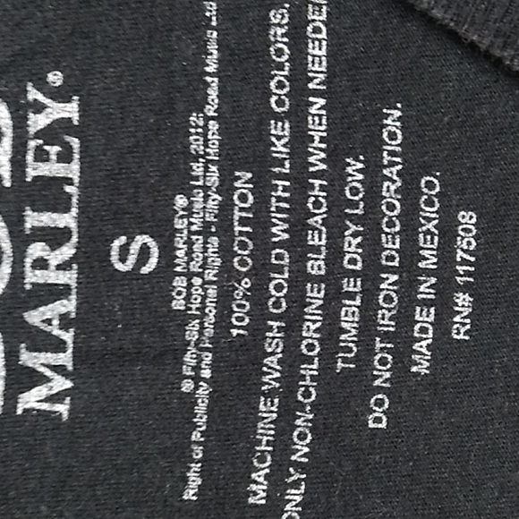 SALE! Bob Marley 2012 Vintage Tee Sz.S (BX28) - Picture 5 of 6